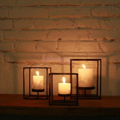 Home Decorative Tea Light Candle Holder Wedding Table Candleholder Iron L   292535069196